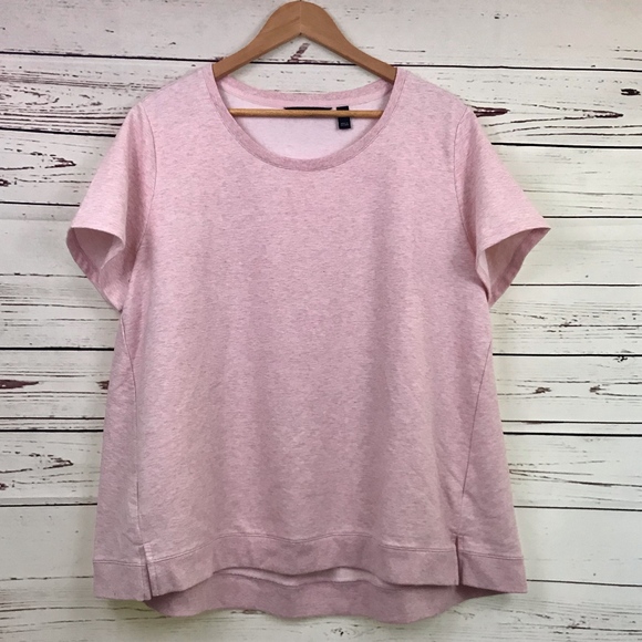 H by Halston | Light Pink Short Sleeve Top - Picture 1 of 5
